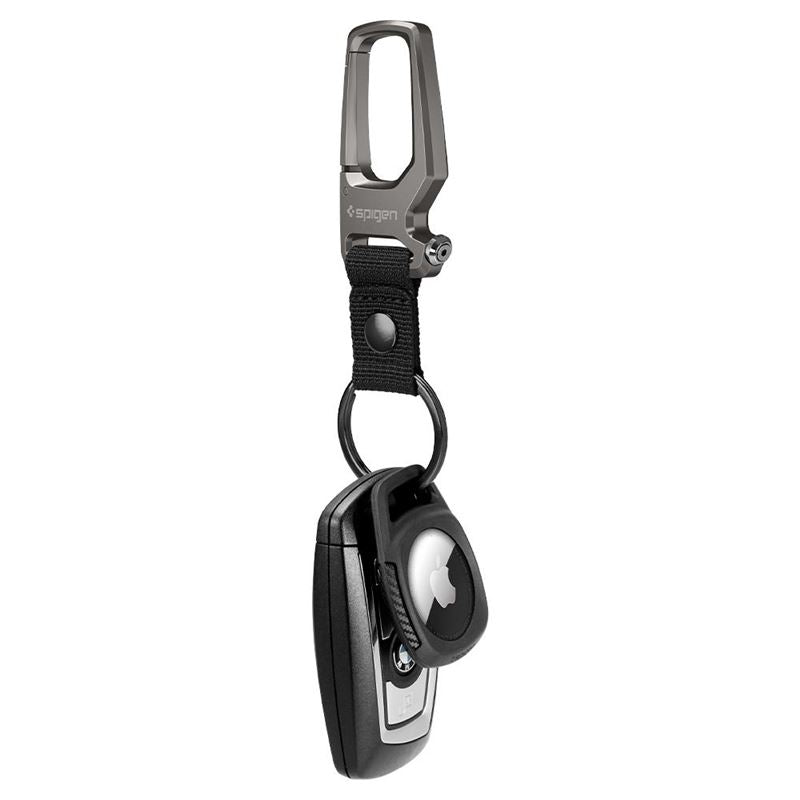 Pouzdro na AirTag Spigen Rugged Armor - černé - bonami.click
