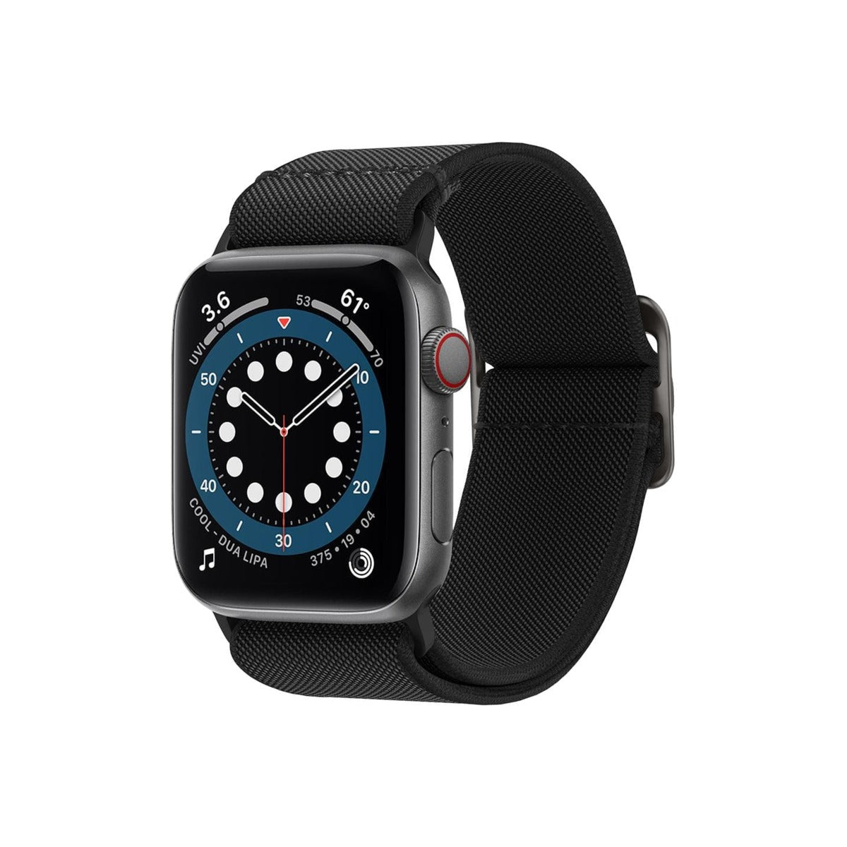 Řemínek pro Apple Watch 42/44/45/49mm Spigen Lite Fit - černý - bonami.click