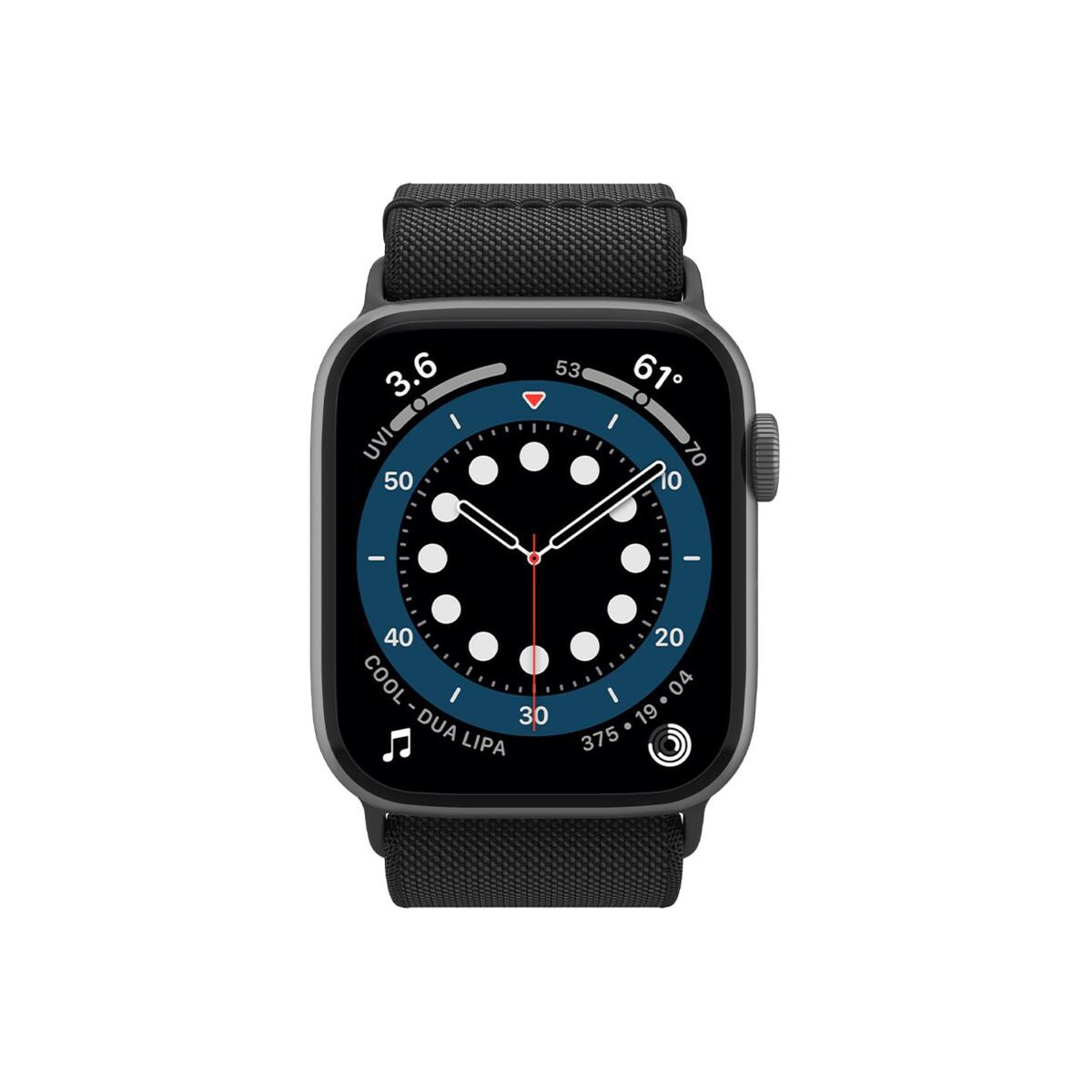 Řemínek pro Apple Watch 42/44/45/49mm Spigen Lite Fit - černý - bonami.click