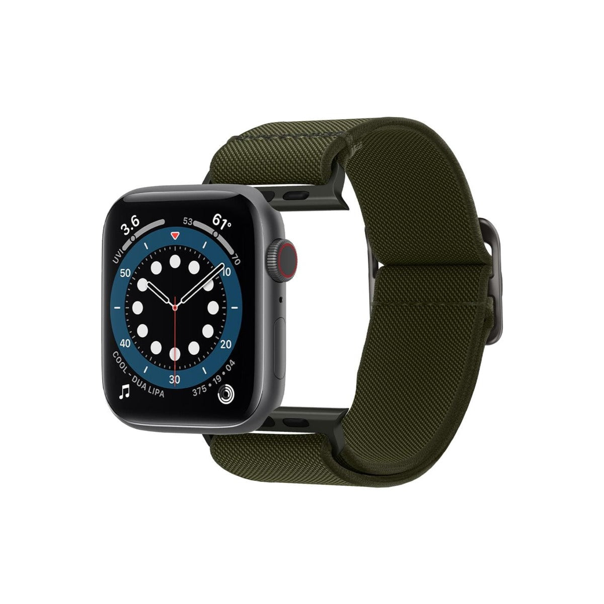 Řemínek pro Apple Watch 42/44/45/49mm Spigen Lite Fit - khaki - bonami.click