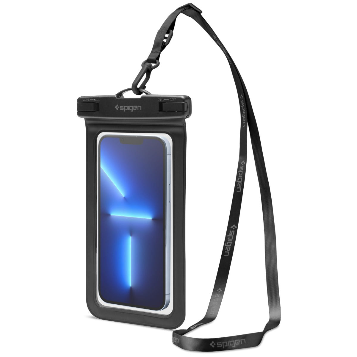 Vodotěsné univerzální pouzdro Spigen A601 - černé - bonami.click