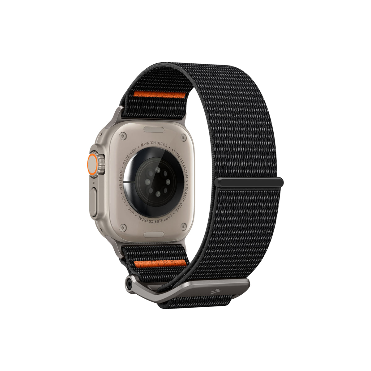 Řemínek pro Apple Watch 42/44/45/49 mm Spigen DuraPro Flex Ultra Band - černý - bonami.click