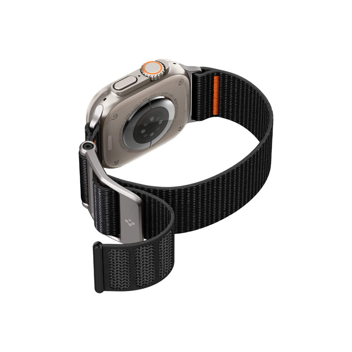 Řemínek pro Apple Watch 42/44/45/49 mm Spigen DuraPro Flex Ultra Band - černý - bonami.click