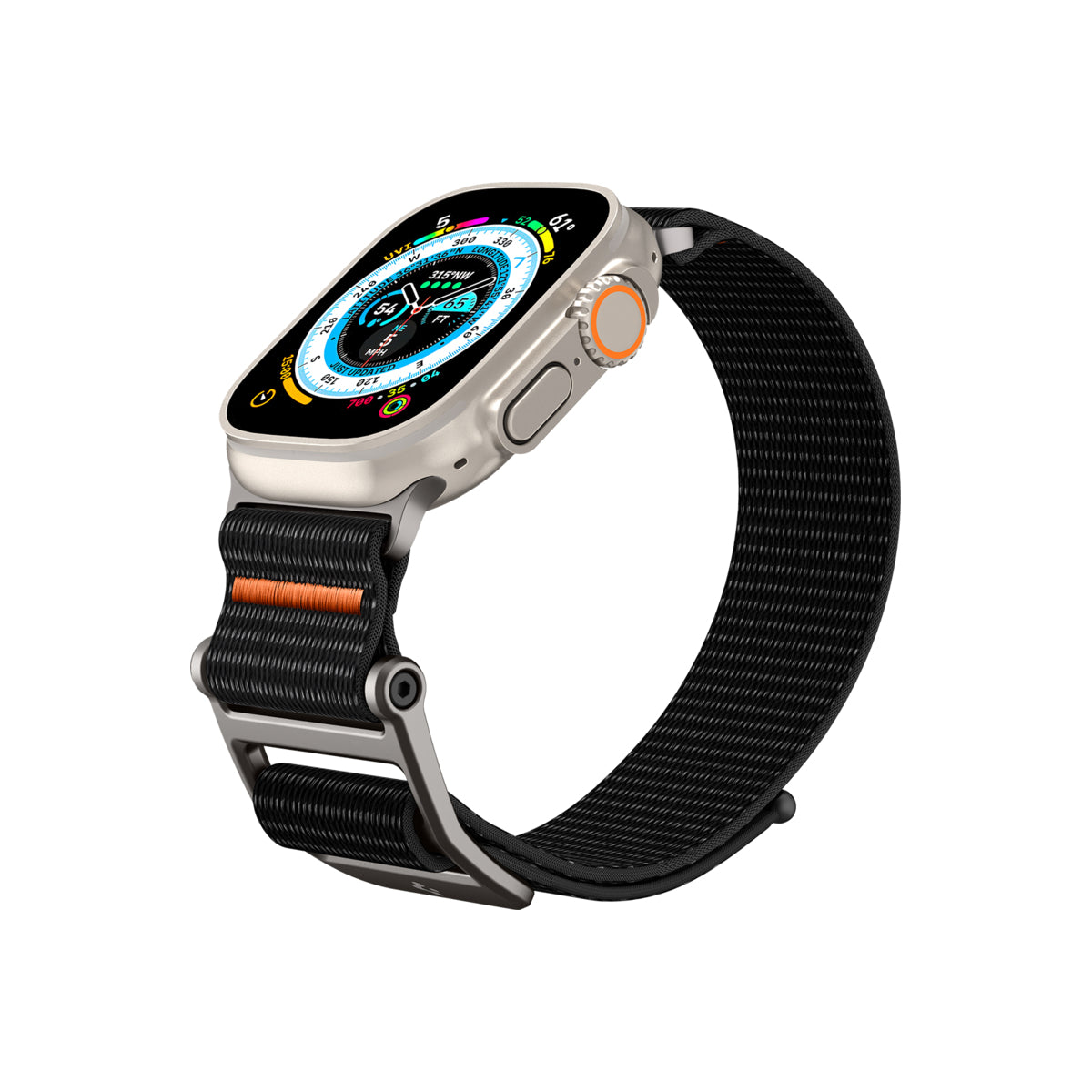 Řemínek pro Apple Watch 42/44/45/49 mm Spigen DuraPro Flex Ultra Band - černý - bonami.click