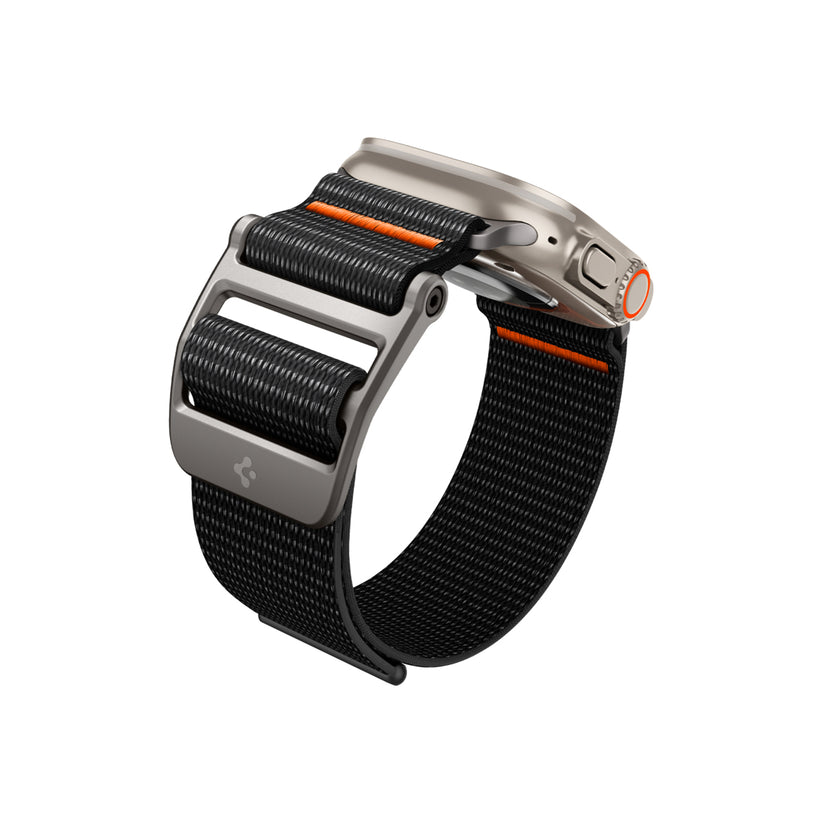 Řemínek pro Apple Watch 42/44/45/49 mm Spigen DuraPro Flex Ultra Band - černý - bonami.click