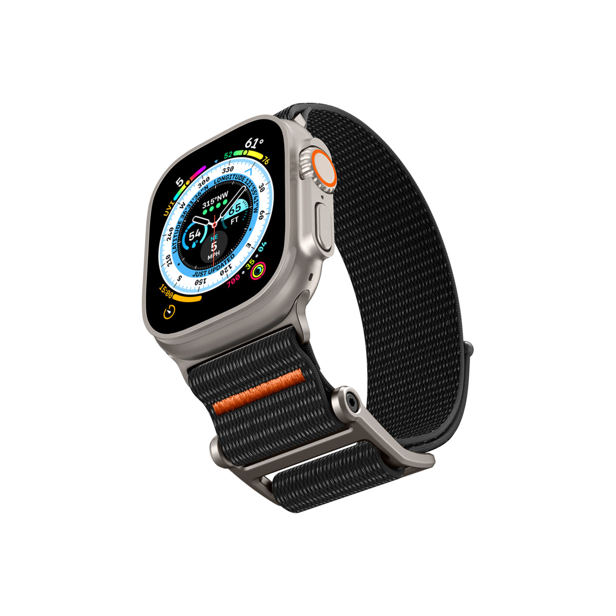 Řemínek pro Apple Watch 42/44/45/49 mm Spigen DuraPro Flex Ultra Band - černý - bonami.click