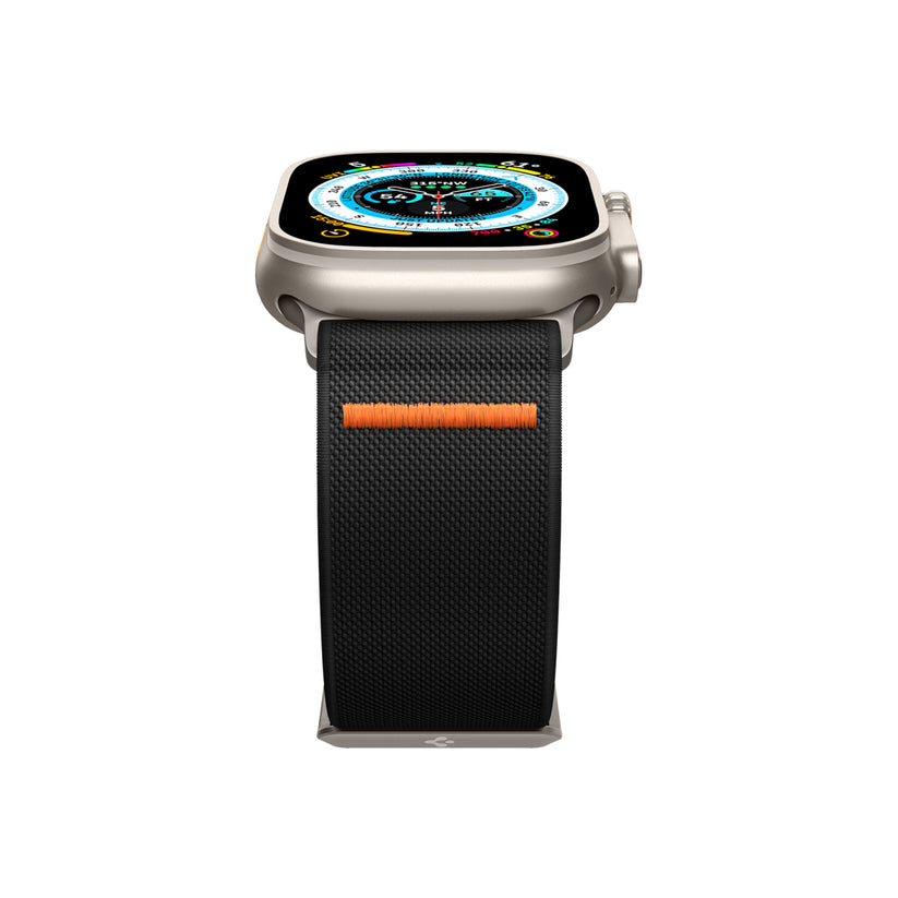 Řemínek pro Apple Watch 42/44/45/49mm Spigen Lite Fit Ultra - černý - bonami.click