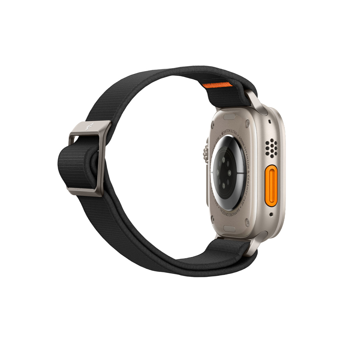 Řemínek pro Apple Watch 42/44/45/49mm Spigen Lite Fit Ultra - černý - bonami.click