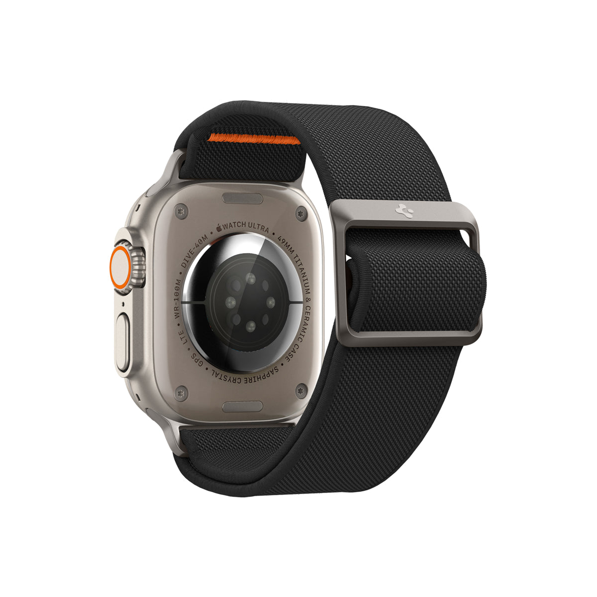 Řemínek pro Apple Watch 42/44/45/49mm Spigen Lite Fit Ultra - černý - bonami.click