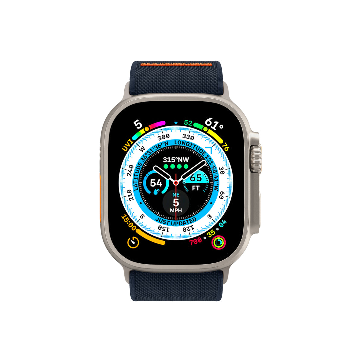 Řemínek pro Apple Watch 42/44/45/49mm Spigen Lite Fit Ultra - modrý - bonami.click