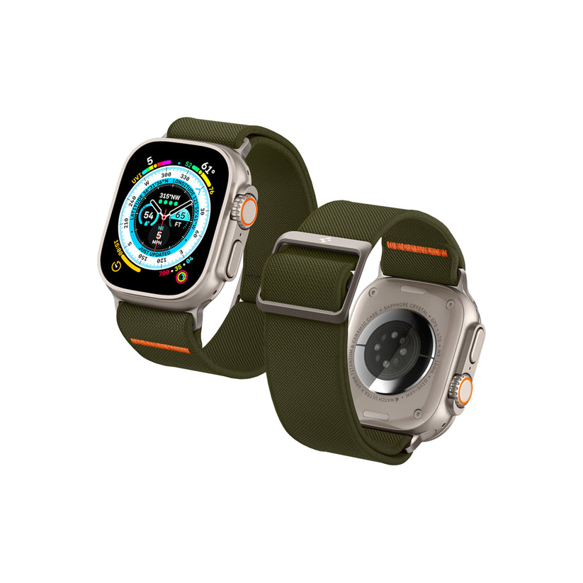 Řemínek pro Apple Watch 42/44/45/49mm Spigen Lite Fit Ultra - khaki - bonami.click