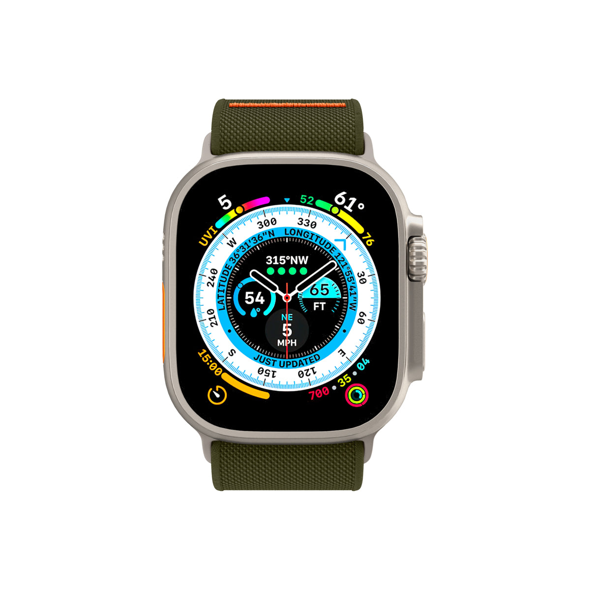 Řemínek pro Apple Watch 42/44/45/49mm Spigen Lite Fit Ultra - khaki - bonami.click