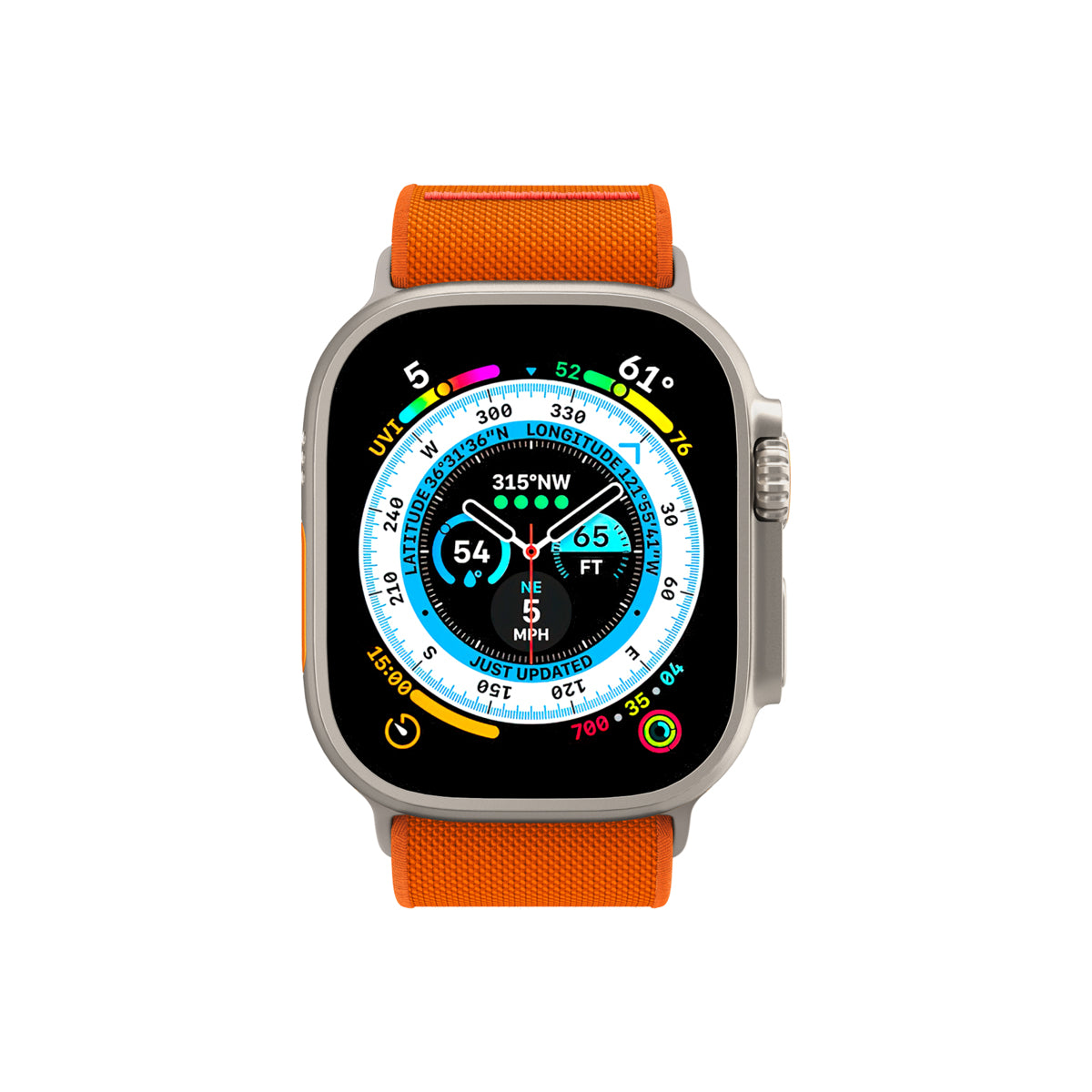Řemínek pro Apple Watch 42/44/45/49mm Spigen Lite Fit Ultra - oranžový - bonami.click