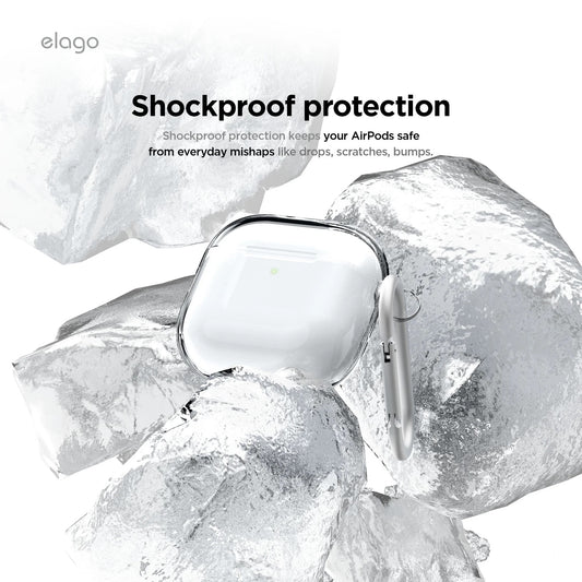 Závěsné pouzdro pro AirPods 4 Elago Hybrid Hang Case - průhledné - bonami.click