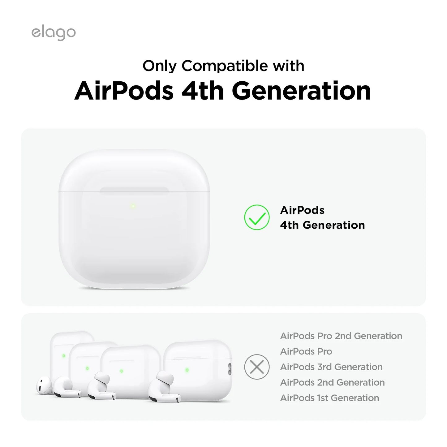 Závěsné pouzdro pro AirPods 4 Elago Hybrid Hang Case - šedé - bonami.click