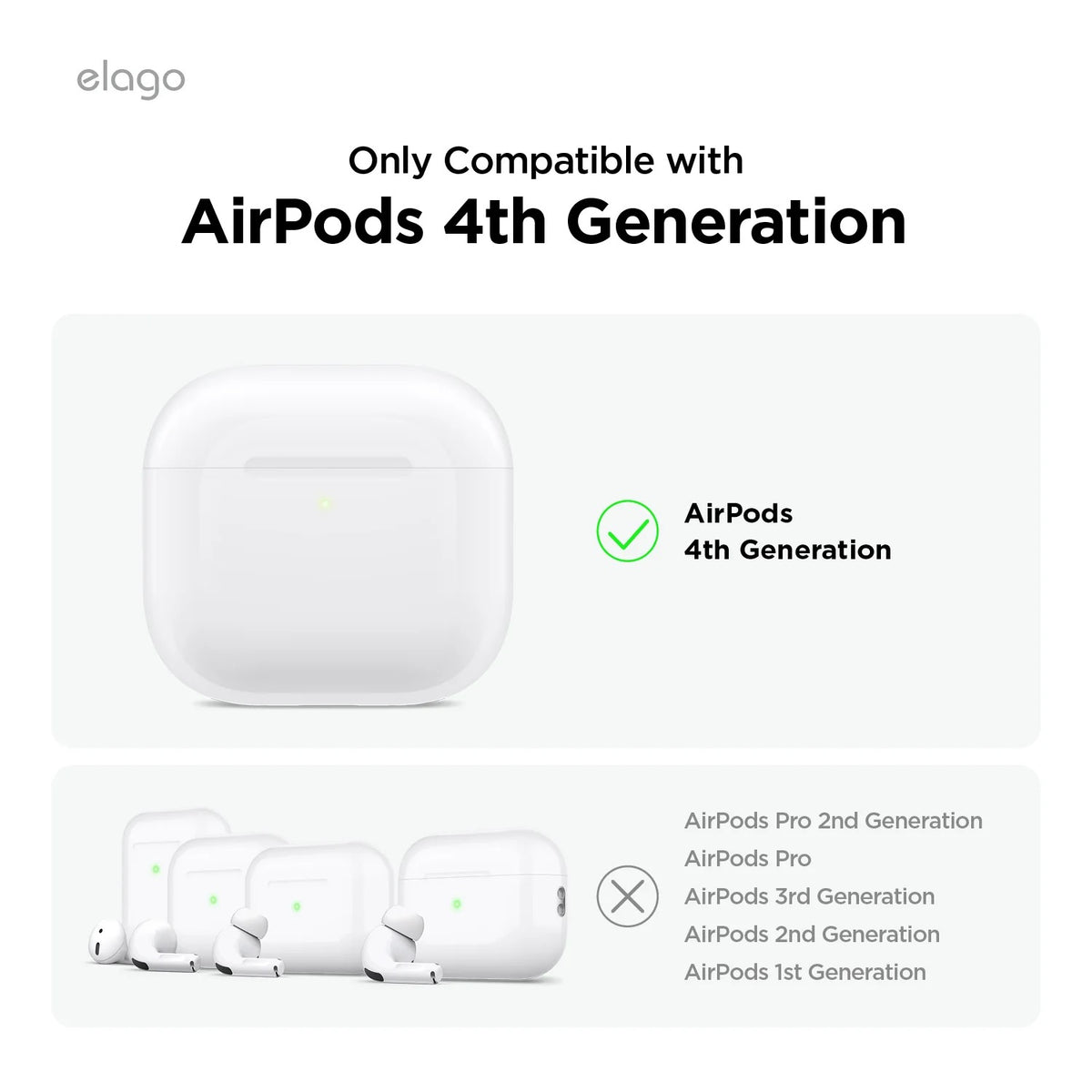 Závěsné pouzdro pro AirPods 4 Elago Hybrid Hang Case - černé - bonami.click