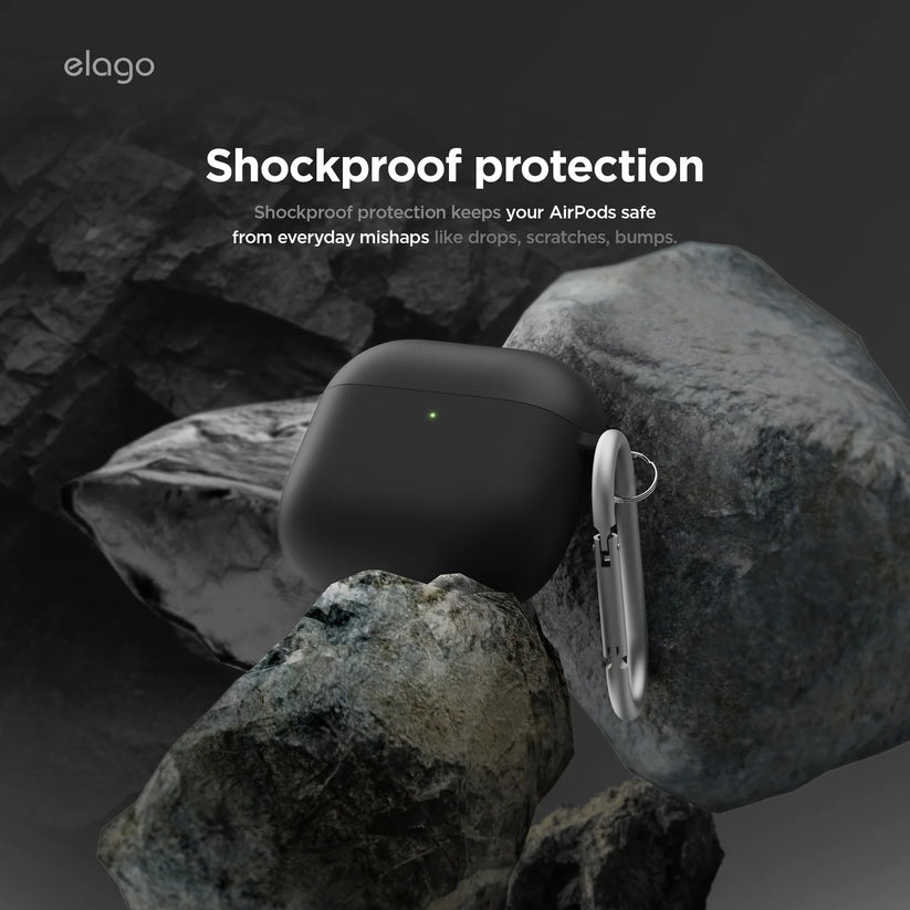 Závěsné pouzdro pro AirPods 4 Elago Hybrid Hang Case - šedé - bonami.click