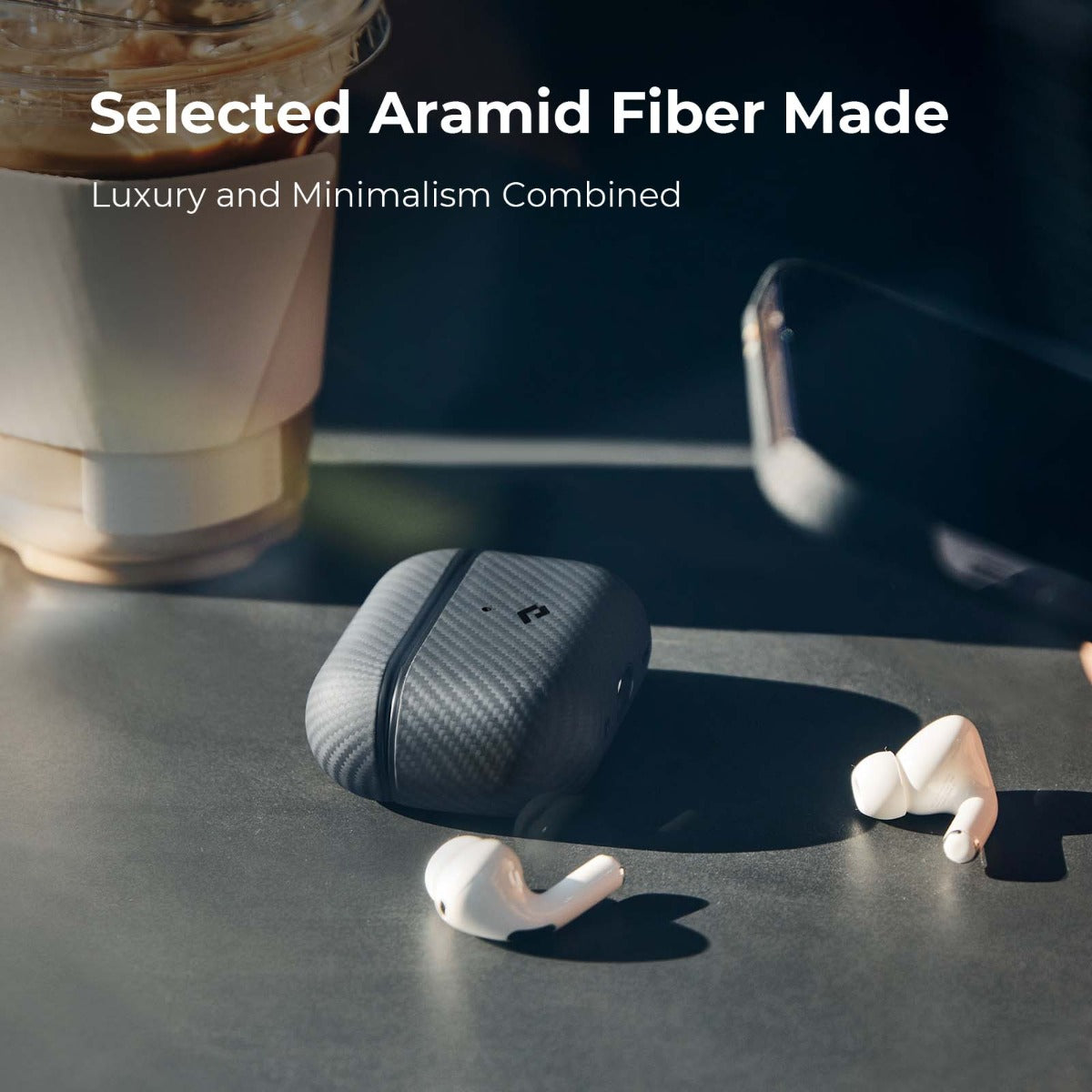 Kryt na AirPods Pro Pitaka MagEZ 2 - černý - bonami.click