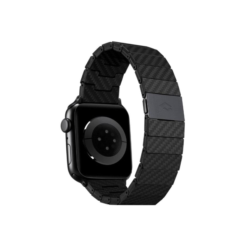 Řemínek pro Apple Watch 42/44/45/49mm Pitaka Carbon Fiber - tmavý - bonami.click
