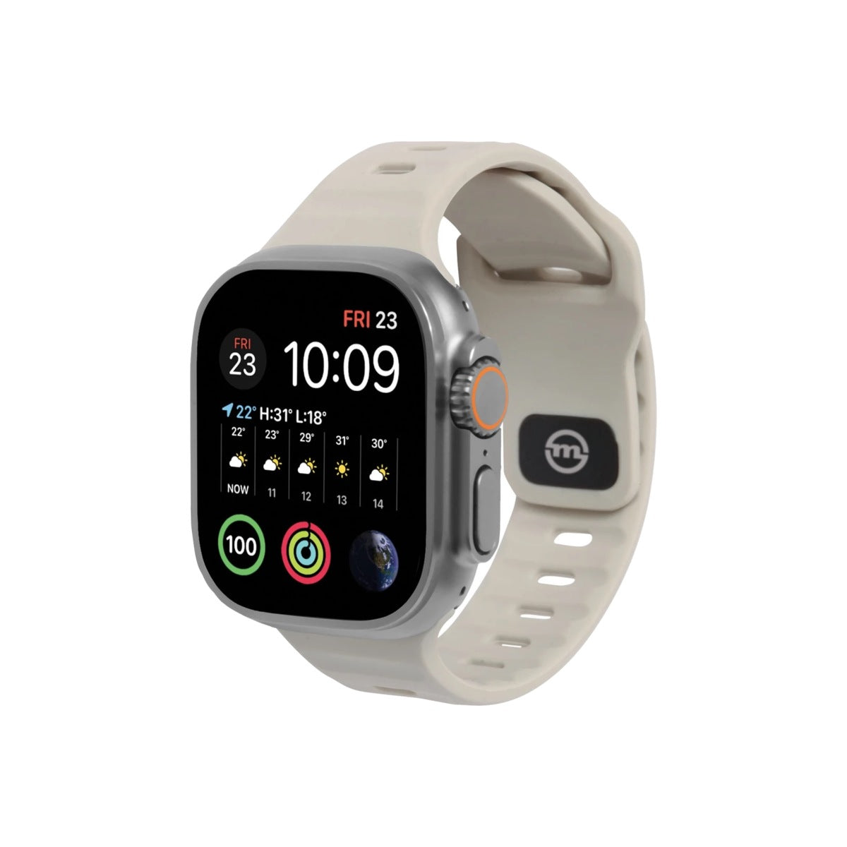 Řemínek pro Apple Watch 42/44/45/49 mm Mobile Origin Strap - pískově hnědý - bonami.click