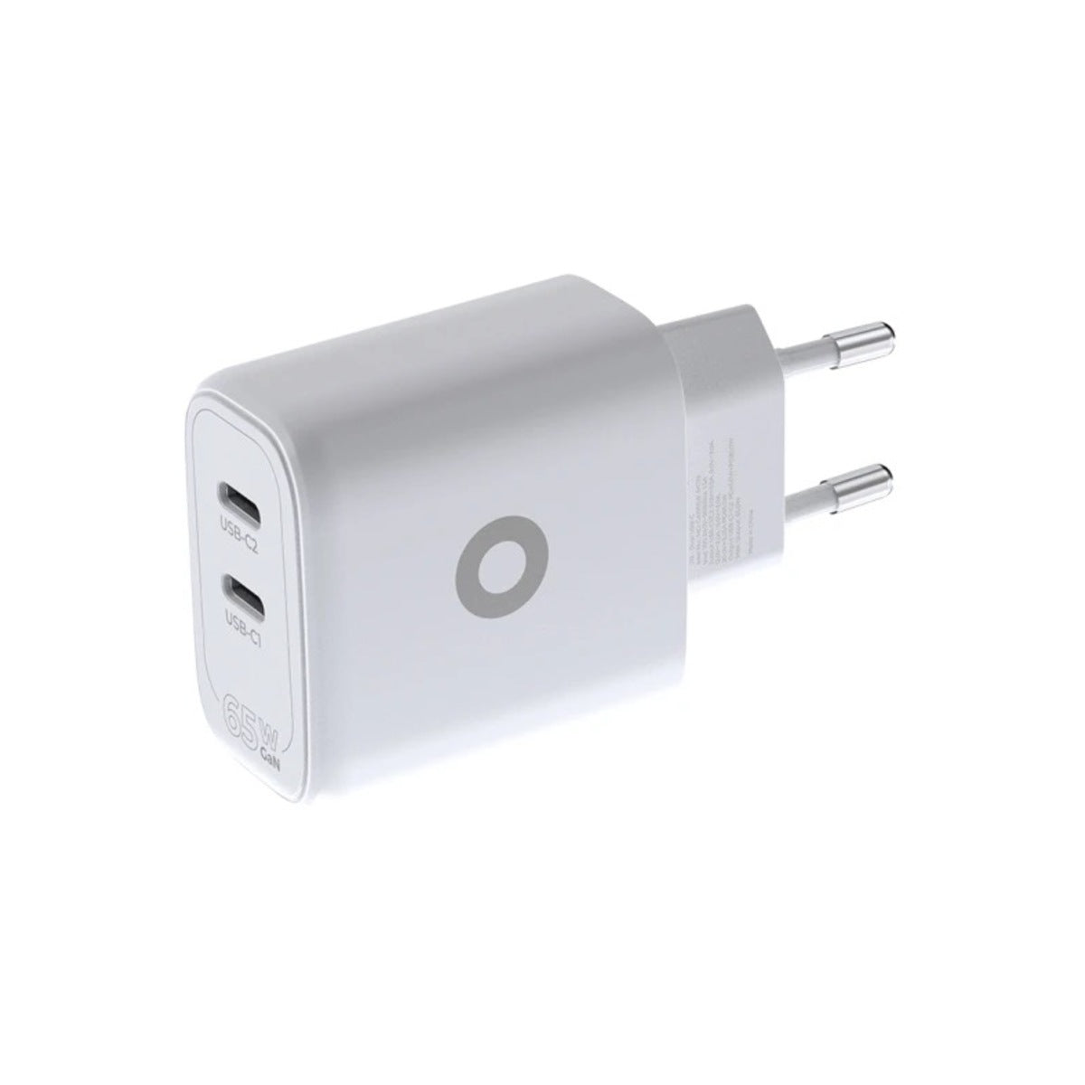 65W adaptér Mobile Origin GaN Dual USB-C Charger MO19 - bílý - bonami.click
