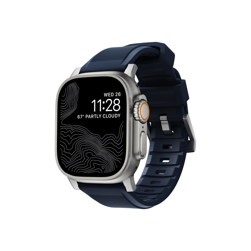 Řemínek pro Apple Watch 42/44/45/49 mm Nomad Rugged Strap - modrý - bonami.click
