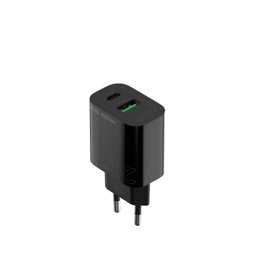 Síťová nabíječka Mobile Origin USB-C a USB-A Wall Charger 20W