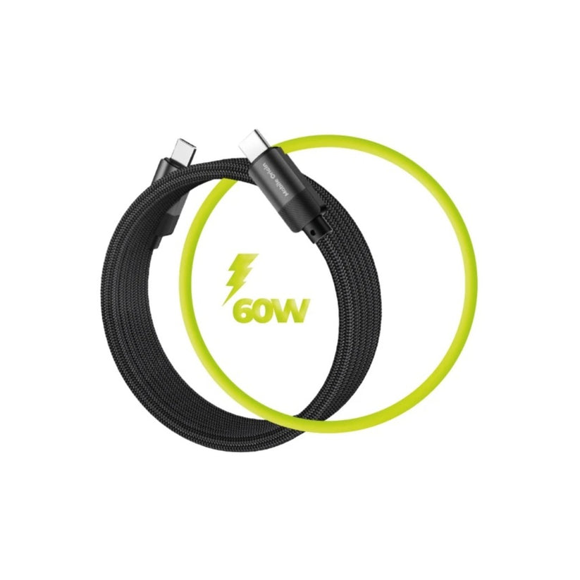 Magnetický 27W nabíjecí kabel Mobile Origin Original Cable USB-C / USB-C 1m - černý - bonami.click