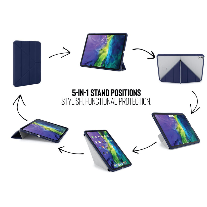 Pouzdro Pipetto Origami pro iPad Air 4 10.9" (2020) - námořnicky modré - bonami.click