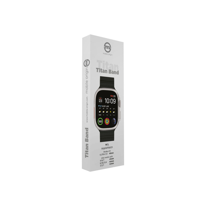 Titanový řemínek pro Apple Watch Ultra Mobile Origin Titanium - černý - bonami.click