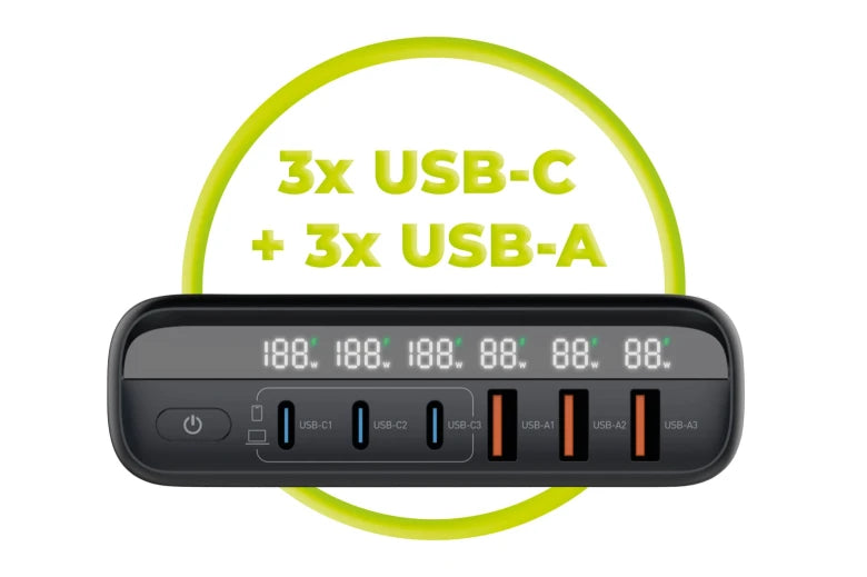 140W nabíječka Mobile Origin GaN Travel Charger – černá