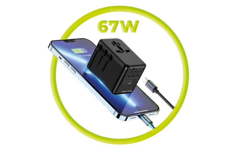 67W cestovní adaptér Mobile Origin GaN Travel Adapter