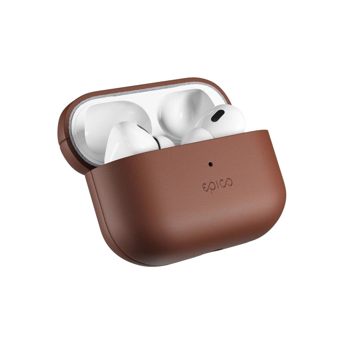 Kožené pouzdro pro AirPods Pro 2 Epico Leather Case - hnědé