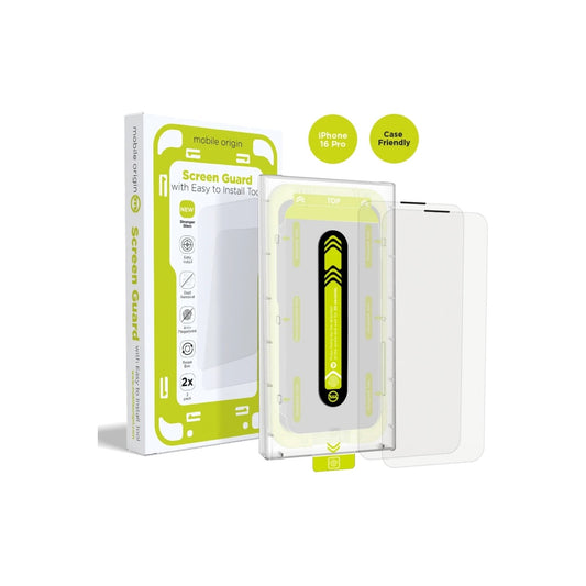 2 kusy ochranného skla pro iPhone 16 Pro Mobile Origin Screen Guard - bonami.click