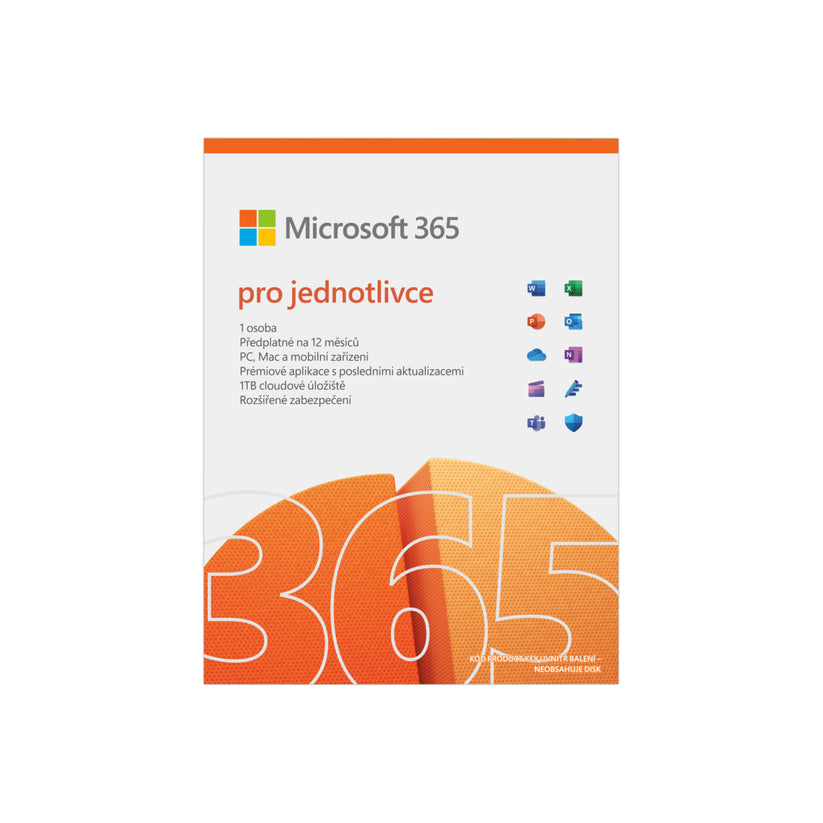 Microsoft 365 pro jednotlivce 1 rok - elektronická licence - bonami.click
