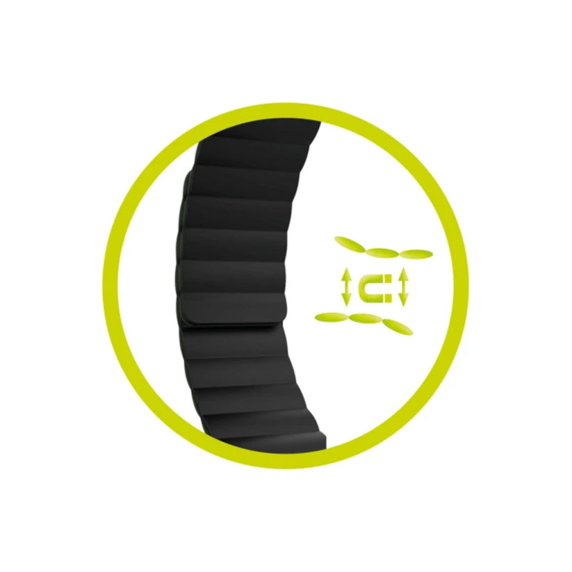 Řemínek pro Apple Watch 42/44/45/49 mm Mobile Magnetic Strap II - černý - bonami.click