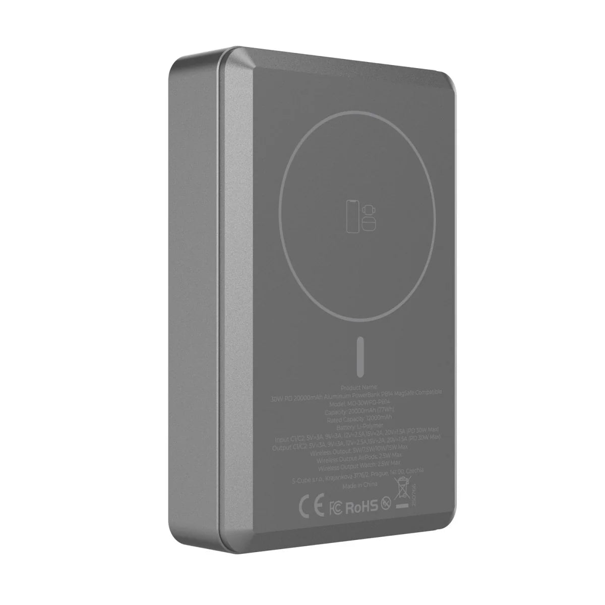 30W PD Hliníková MagSafe powerbanka Mobile Origin PB14 20 000 mAh