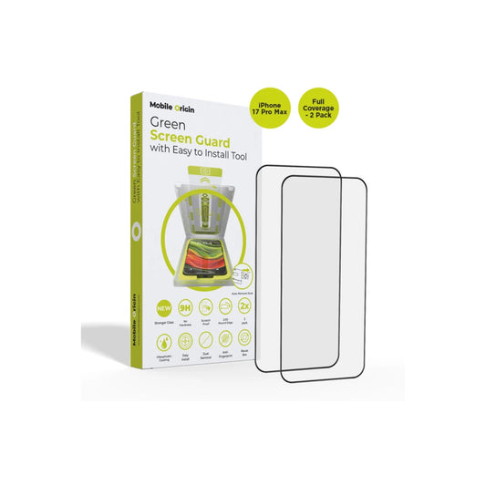 Ochranné sklo pro iPhone 17 Pro Max Mobile Origin Screen Guard s aplikátorem, úplným pokrytím, 2 ks - bonami.click