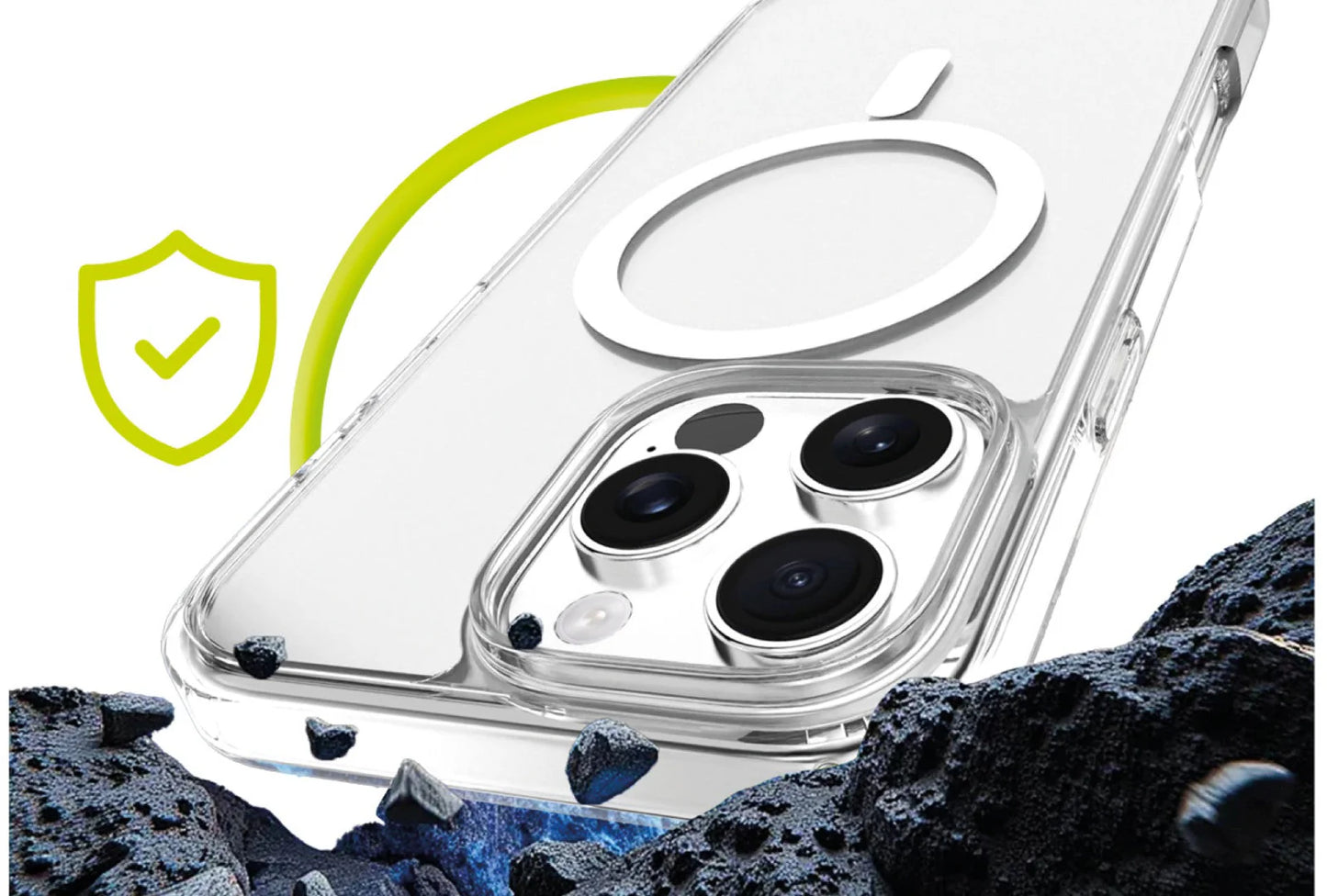 MagSafe kryt iPhone 16 Pro Max Mobile Origin Easy Hybrid - průhledný