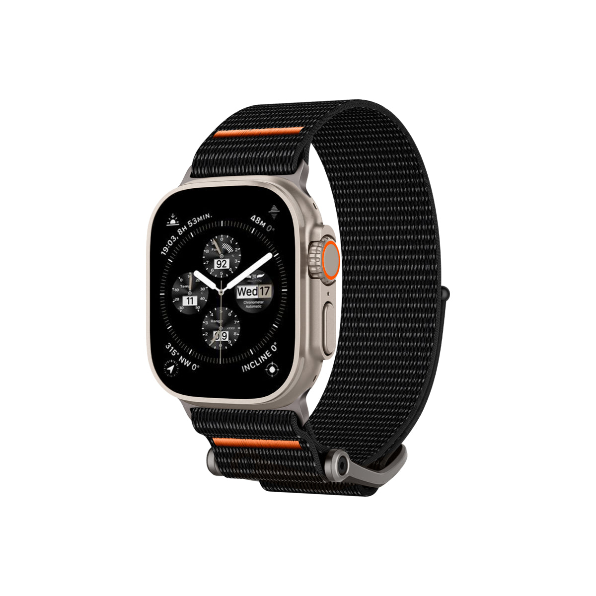 Řemínek pro Apple Watch 42/44/45/49 mm Spigen DuraPro Flex Ultra Band - černý - bonami.click