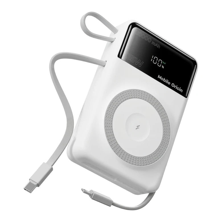 20 000 mAh powerbanka s displejem 35W Mobile Origin PB15 - černá