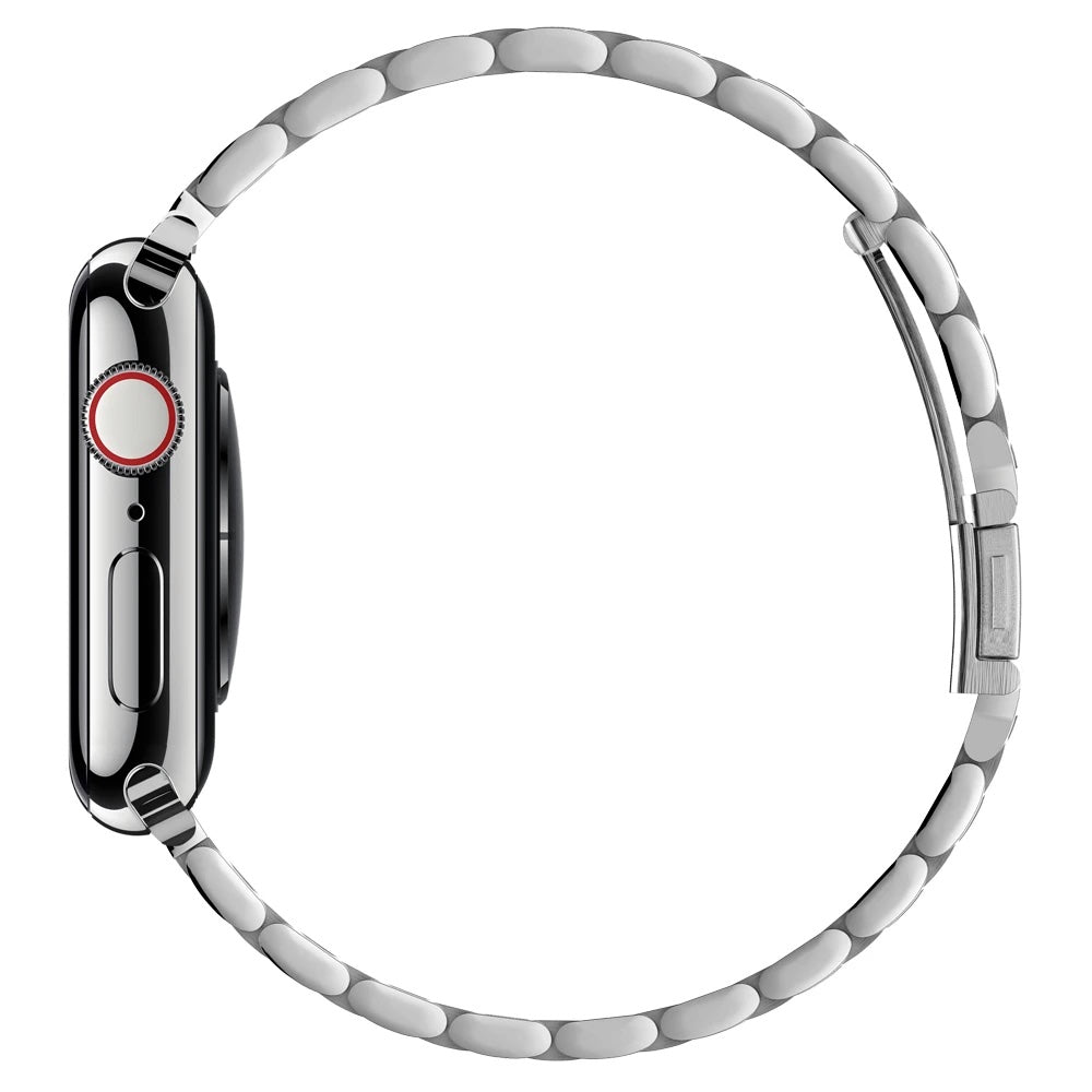 Kovový řemínek pro Apple Watch 42/44/45/49 mm Spigen Modern Fit - stříbrný - bonami.click