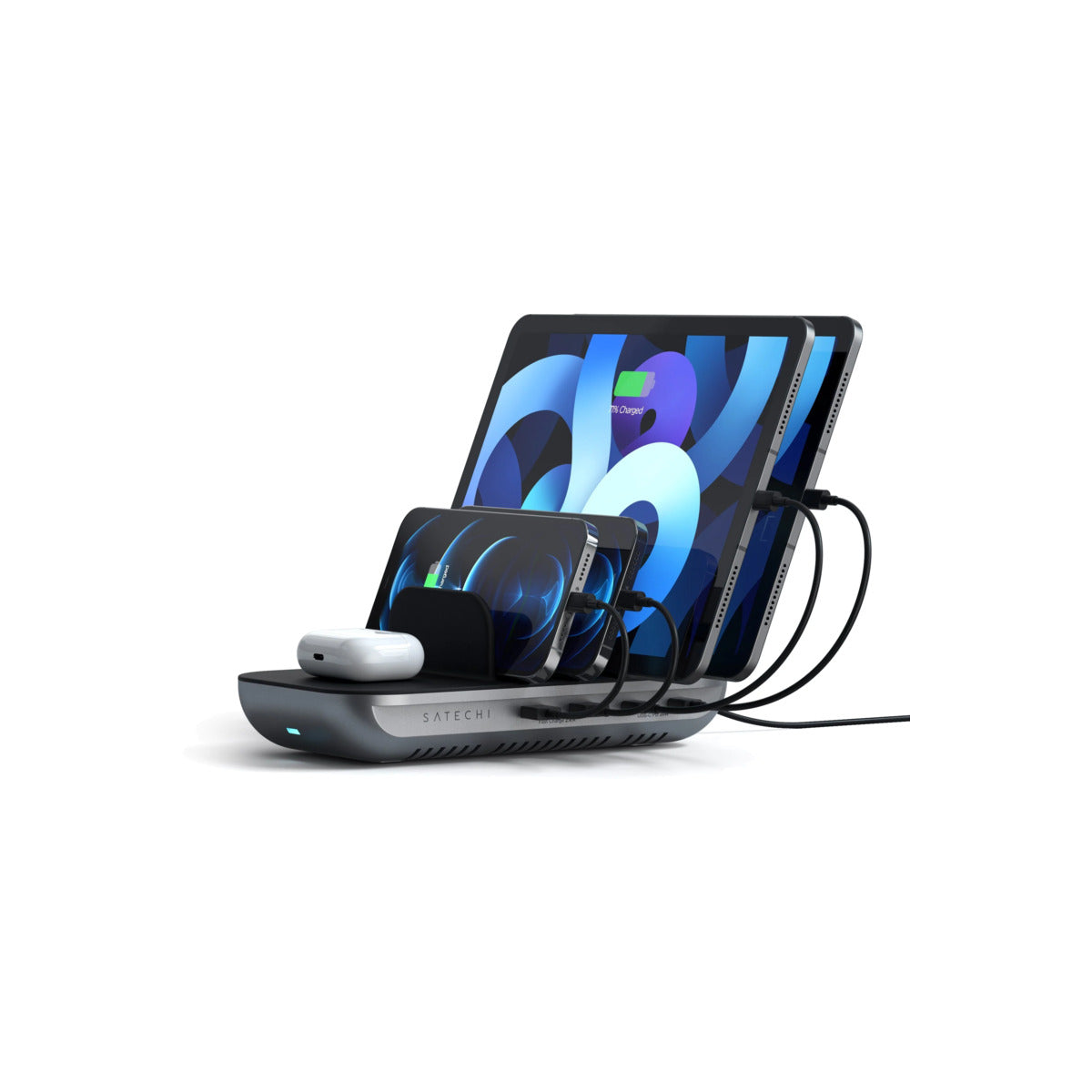 Nabíjecí stanice pro více zařízení Satechi Dock 5 Multi device charging station - vesmírně šedá - bonami.click