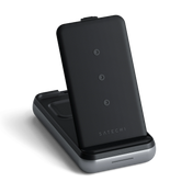 10 000 mAh hliníková bezdrátová powerbanka se stojánkem Satechi Duo Wireless Charger