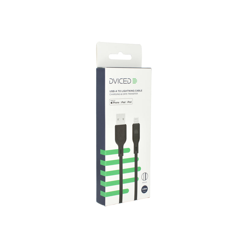 Kabel USB-A / Lightning Dviced 1,25 m – černý - bonami.click