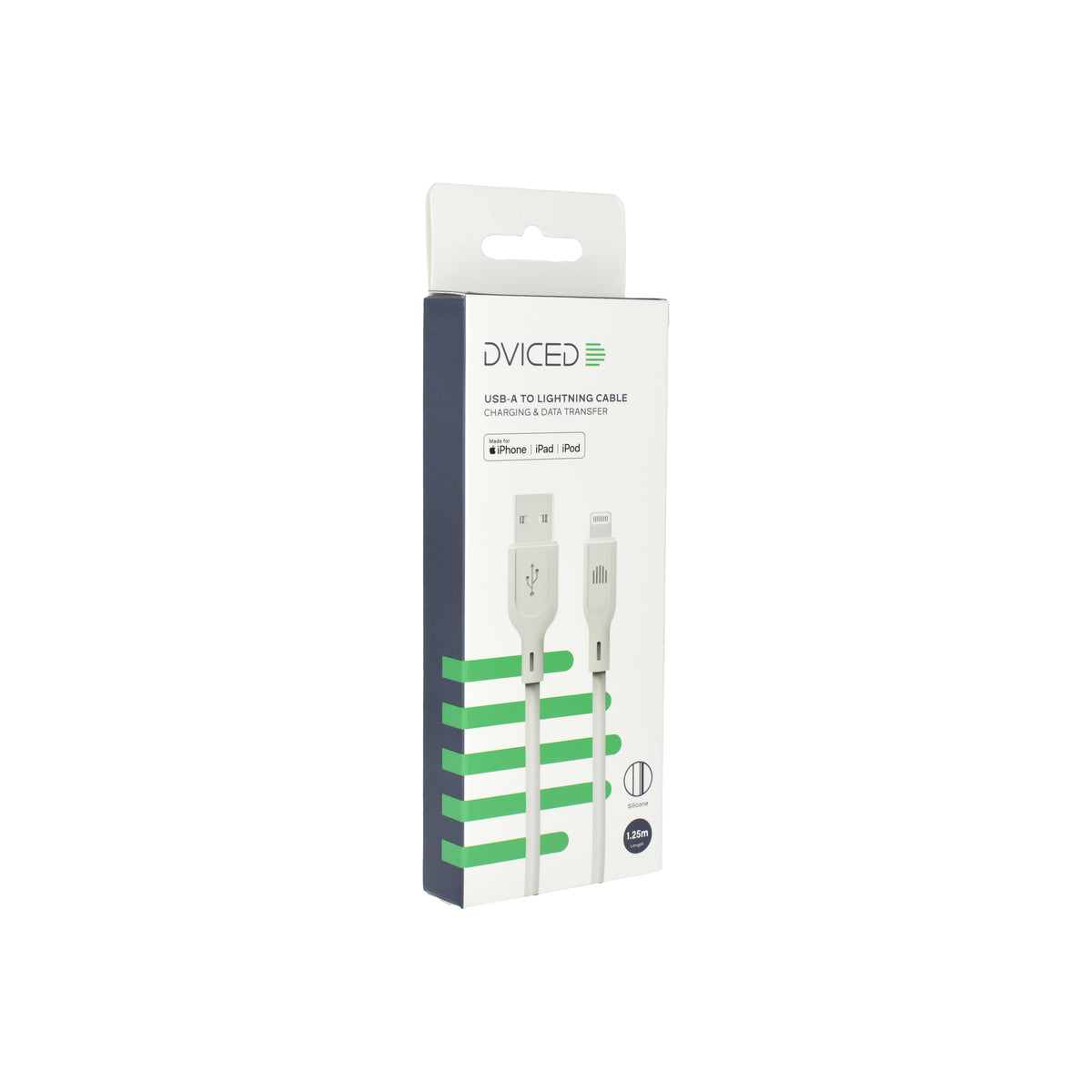 Kabel USB-A / Lightning Dviced 1,25 m – bílý - bonami.click