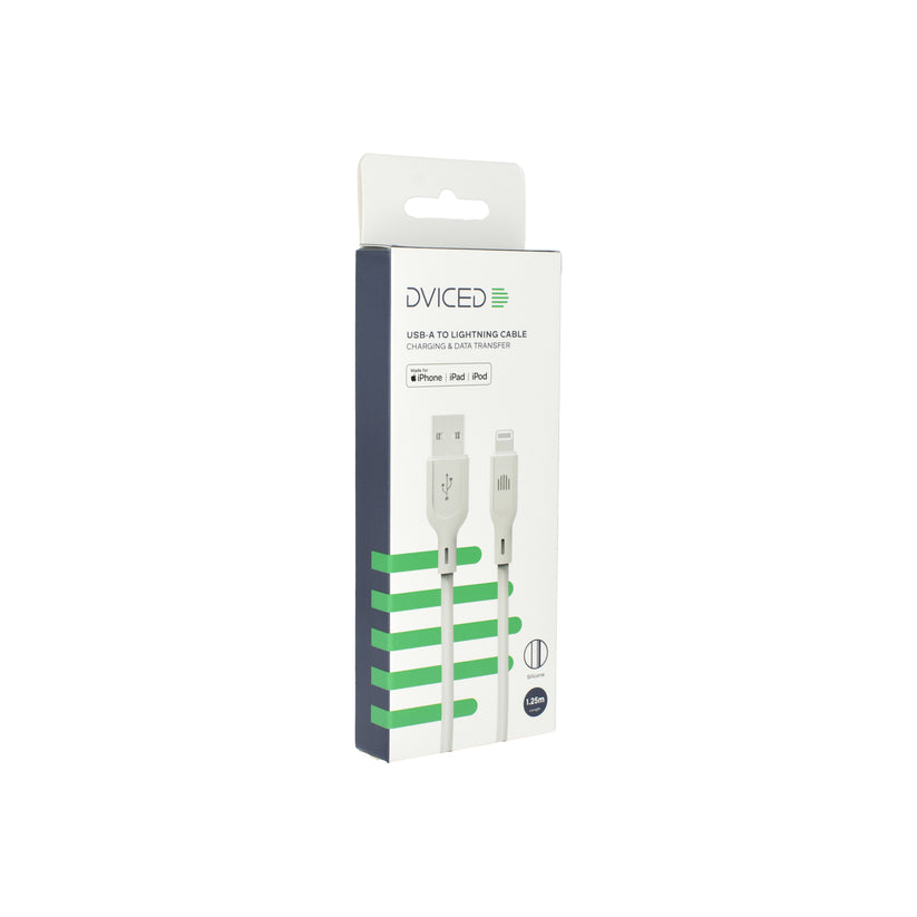 Kabel USB-A / Lightning Dviced 1,25 m – bílý - bonami.click