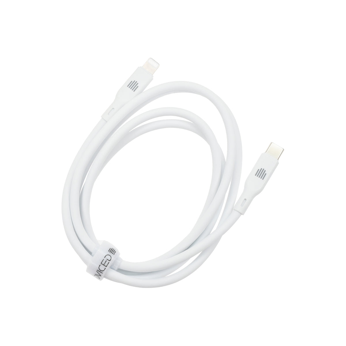 Kabel USB-C / Lightning Dviced 1,25 m – bílý - bonami.click