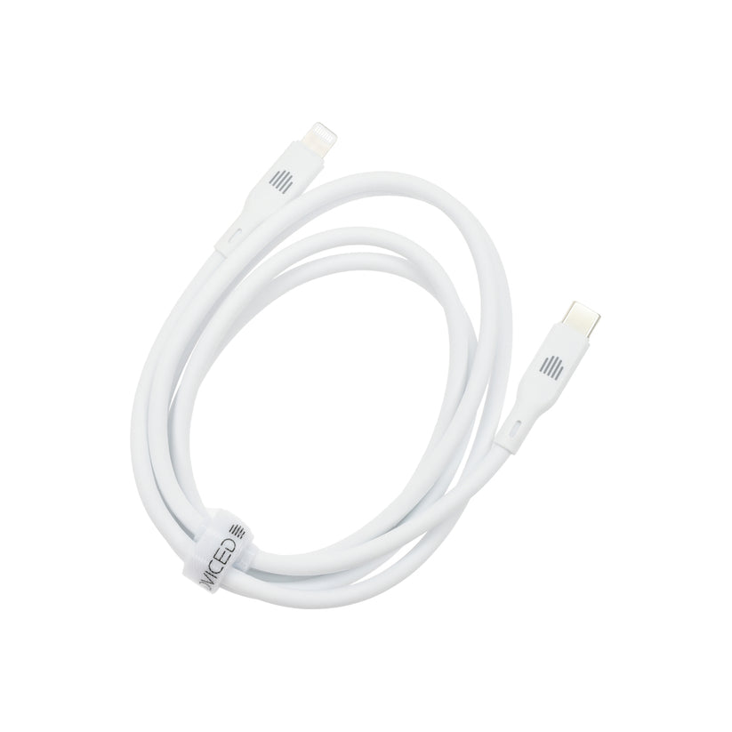 Kabel USB-C / Lightning Dviced 1,25 m – bílý - bonami.click
