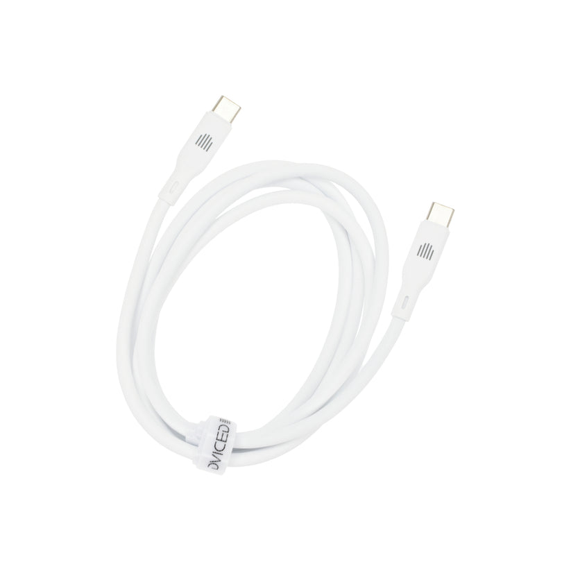 Kabel USB-C / USB-C Dviced 1,25 m – bílý - bonami.click